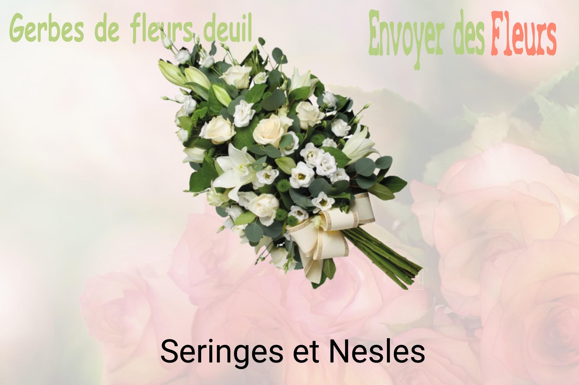 Gerbe de fleurs de deuil livrée à Seringes-et-Nesles